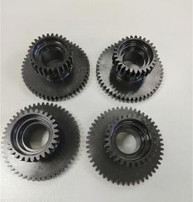 C45 double spur gear + black oxide